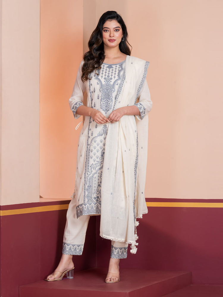 Exclusive Designer Straight Suit Set