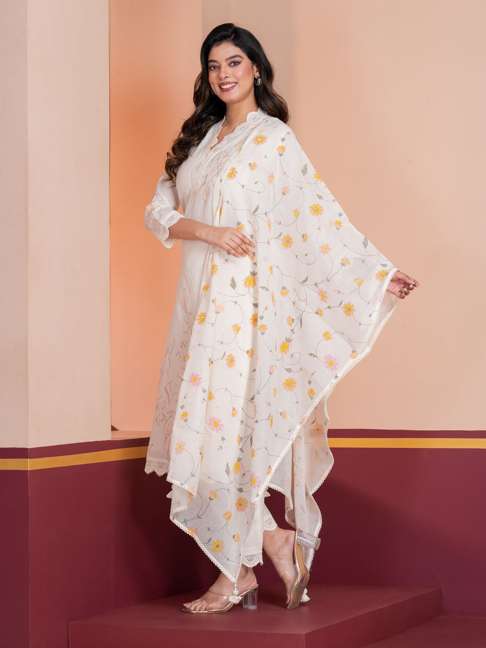 MALKORA SPRING SERENADE EMBROIDERED SUIT SET